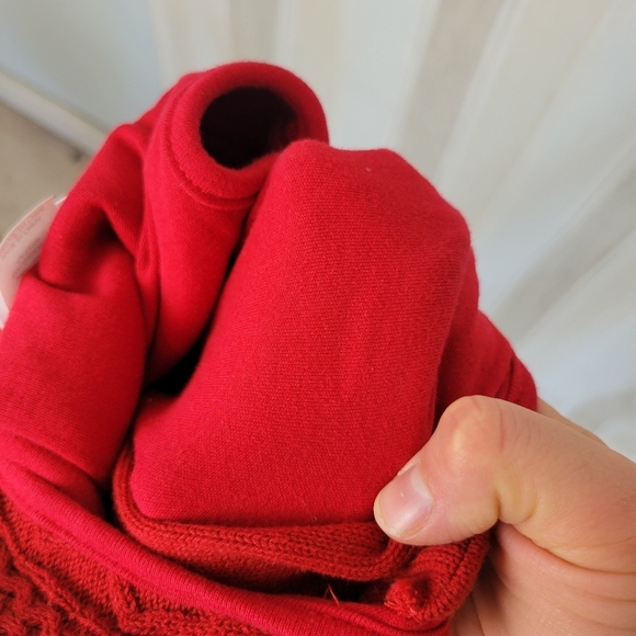 Halo Sleepsack Pottery Barn Kids 100% Cotton Cableknit Red Size Small 0-6 Months - Picture 6 of 7